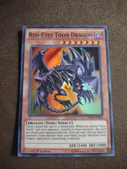 Red-Eyes Toon Dragon SHVI-EN036 Shining Victories 1st Edition - Image 2