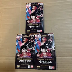One Piece OP-09 Emperors In The New World Sleeved Booster Packs Lot Of 3 - Image 1