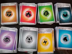 Pokemon 120 Basic Energy Cards - Bulk Lot - 15 of Each Type - Image 1