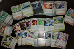 Pokemon 100 Trainer Card Bulk Lot Item Supporter S&V - Image 1