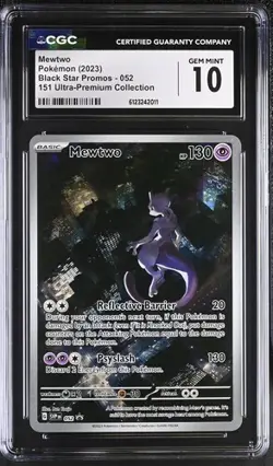 Mewtwo 052 Sv: Scarlet & Violet Promo Cards Holo CGC 10 - Image 1