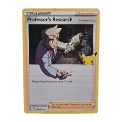 Professor's Research 25th Pokemon Celebrations TCG Holo Rare Card 23/25 NM - Image 1