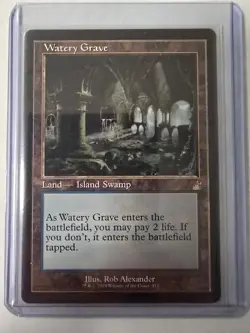 Magic The Gathering, Watery Grave (Retro Frame) Ravnica Remastered Regular, #415 - Image 1