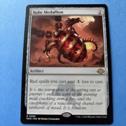 MTG Modern Horizons 3 Ruby Medallion Borderless - Image 1