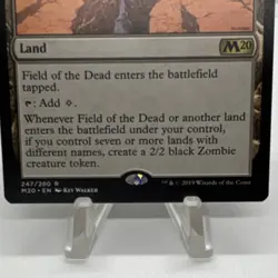 Magic: The Gathering Field of the Dead Core Set 2020 Rare Land Regular - Image 3