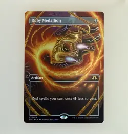 Magic the Gathering: Ruby Medallion (Borderless) Modern Horizons 3 Foil NM - Image 1