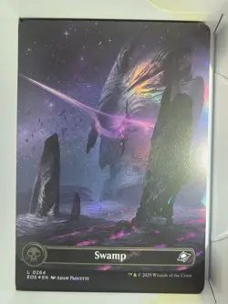 Swamp (Borderless) - L264 - FOIL - MTG - Edge of Eternities (EOE) - Image 1