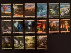 7 MTG Final Fantasy Foil Land Packs (102 Foil Lands, Mint Condition, Never Used) - Image 3
