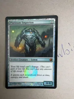 MTG - Platinum Emperion - Foil Scars of Mirrodin LP/NM - Image 2