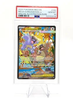 Pokemon Mega Kangaskhan ex Mega Evolution Special Illustration Rare #182 PSA 10 - Image 1