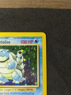 Pokemon TCG Base Set Blastoise Holo 2/102 LP- - Image 3