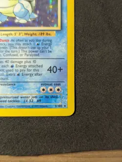 Pokemon TCG Base Set Blastoise Holo 2/102 LP- - Image 4
