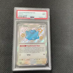 2024 POKEMON PAF EN-PALDEAN FATES SHINY RARE #201 DITTO PSA 9 - Image 1