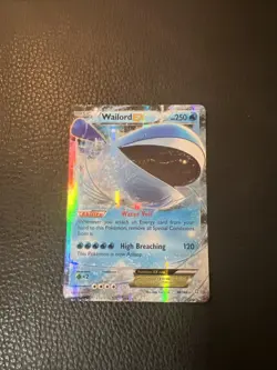 Wailord EX 38/160 Pokemon C1 Primal Clash XY 2015 Ultra Rare TCG LP/NM - Image 1