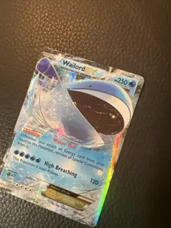 Wailord EX 38/160 Pokemon C1 Primal Clash XY 2015 Ultra Rare TCG LP/NM - Image 2