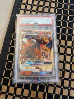 Pokemon TCG: 2017 Charizard GX 20/147 Sun & Moon Burning Shadows Holo PSA 6 - Image 1