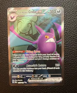Pokemon TCG - Team Rocket's Crobat ex - 217/182 - SV10: Destined Rivals - 251 - Image 1
