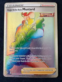 Single Strike Style Mustard 177/163 Pokemon TCG Battle Styles Secret Rare NM - Image 1