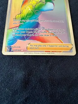 Single Strike Style Mustard 177/163 Pokemon TCG Battle Styles Secret Rare NM - Image 2