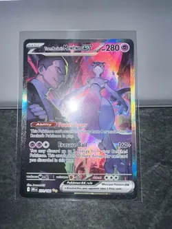 Pokemon TCG Team Rockets Mewtwo EX Special Illustration Destined Rivals - Image 2