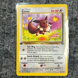 Vintage Pokemon Jungle Eevee 1st Edition 51/64 Common NM - Image 1