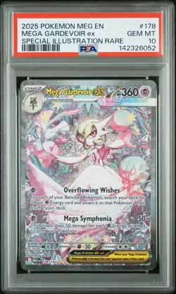 2025 POKEMON MEGA EVOLUTION #178 MEGA GARDEVOIR EX SIR PSA 10 - Image 1