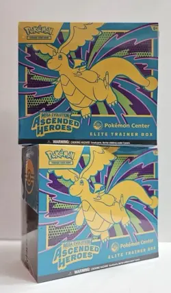 2X Pokemon TCG: Mega Evolution Ascended Heroes Pokemon Center ETB. Shipped. - Image 1