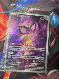 Pecharunt 129 Sv: Scarlet & Violet pokemon center Promo Cards Holo - Image 2