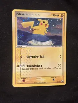 Pokemon Pikachu Common Holo 12/17 POP Series 5 2007 Lightning Basic Card - Image 2
