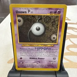 Unown P 58/105 Neo Destiny Unlimited 2002 Pokemon Card Uncommon NM - Image 1
