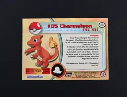 NM #05 Charmeleon Foil Black Label Topps Pokemon Card 1999 - Image 2