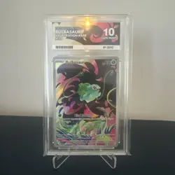 Pokemon TCG Mega Evolution Bulbasaur Card 133/132 Illustration Rare Ace 10 - Image 1
