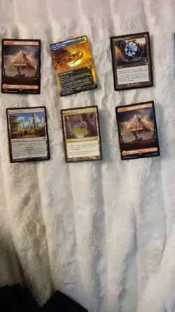 Magic: The Gathering Wizards 6 Card Lot Mountain The One Ring Artifact Land - Image 1