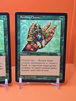 🟢🟢🟢 (4) 1996 MAGIC THE GATHERING SEEDLING CHARM MIRAGE UNPLAYED 🟢🟢🟢 - Image 5