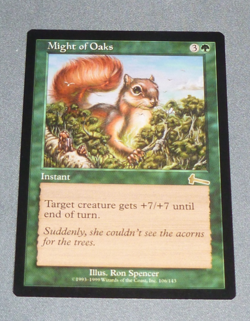 MTG Magic the Gathering Might of Oaks (106/143) Urza's Legacy - Image 1