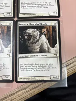 4x Isamaru, Hound of Konda Champions of Kamigawa Regular MTG - Image 2