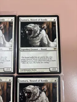 4x Isamaru, Hound of Konda Champions of Kamigawa Regular MTG - Image 3