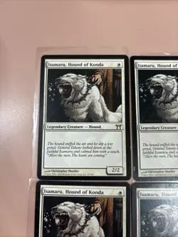 4x Isamaru, Hound of Konda Champions of Kamigawa Regular MTG - Image 4