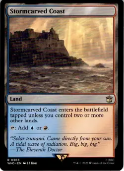 Stormcarved Coast U2023 Magic MTG Universes Beyond: Doctor Who #R0308 Rare - Image 1