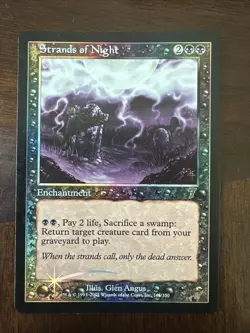 7th Edition Foil Strands of Night MTG EDH Commander Vintage Legacy Enchantment - Image 2