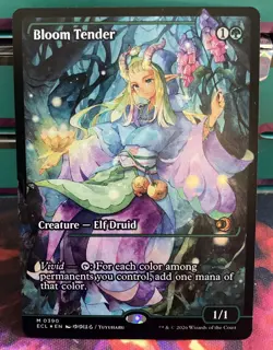 MTG Bloom Tender Showcase Foil Lorwyn Eclipsed Mythic Rare 0390 MAGIC - Image 1