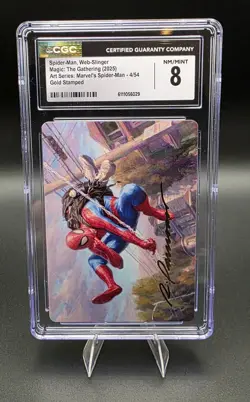 Mtg Spider-Man Art Series Web-Slinger Gold Stamped CGC 8 - Image 1