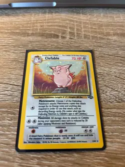 Pokemon TCG Clefable Jungle 1/64 Holo Unlimited Holo Rare LP - Image 2