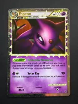 Espeon 81/90 Pokemon HGSS Undaunted Rare Prime Near Mint (NM) 2010 - Image 1