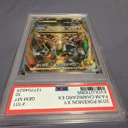 2016 Pokemon XY M Charizard EX Full Art Evolutions #101 PSA 10 - Image 3