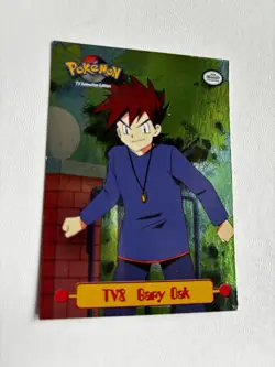1999 Topps Pokemon TV Animation Edition TV8 Gary Oak Blue Logo 1st Print Foil - Image 2