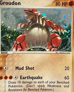 Pokemon 2004 EX Hidden Legends-Groudon 102/101 Secret Rare Holo -NM - Image 2