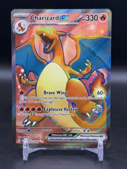Pokemon TCG Charizard ex Scarlet & Violet 151 183/165 Full Art English NM - Image 1