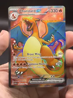 Pokemon TCG Charizard ex Scarlet & Violet 151 183/165 Full Art English NM - Image 3