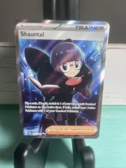 Shauntal 243/182 Paradox Rift Ultra Rare Full Art Supporter Pokemon - Image 4